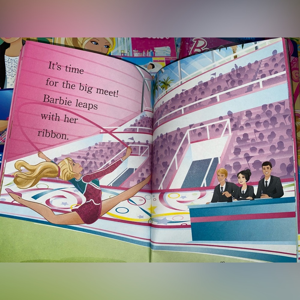Barbie Princess Fairy Gymnast I Can Read Level 1 2 First Readers Book Bundle Lot - Picture 3 of 6